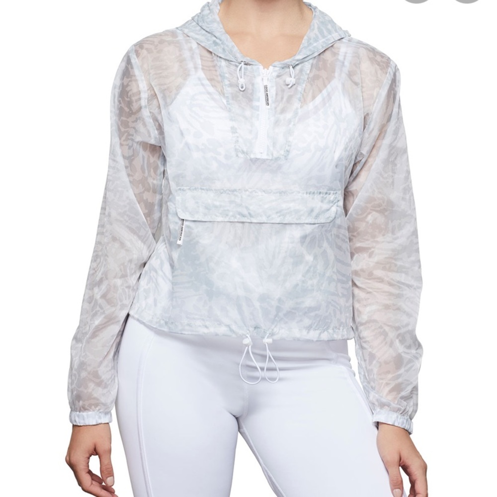 Good American Bumbag Hooded Wind-Resistant Jacket